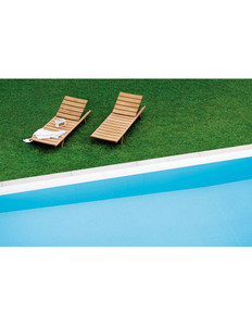 Chaise longue en teck massif avec coussin résistant au soleil et fabrication de haute qualité pour un confort optimal en extérieur - Product Image 3