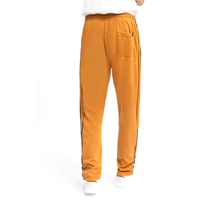 2026 Premium Men's Orange Sweatpants Elastic Waist Drawstring Casual <b>Pants</b> Side Pockets Breathable Knitted Cotton Autumn Wear - Product Image 2