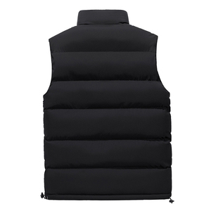 Gilet matelassé léger personnalisé pour homme, sans manches, entièrement zippé, chaud pour l'hiver, avec poches zippées - Product Image 6