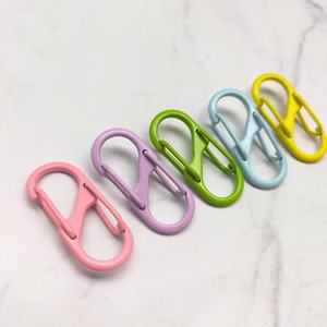 Mousqueton à ressort à double barrière en alliage de zinc peint en forme de S pour accessoires d'artisanat et usage quotidien - Product Image 6