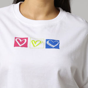 Nouveaux T-shirts courts écologiques pour femmes en coton 100% avec logo personnalisé, respirants, anti-boulochage, séchage rapide, impression numérique - Product Image 5