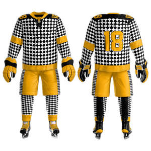 ชุดยูนิฟอร์มฮอกกี้น้ำแข็ง 7V7 ระดับมืออาชีพ ขายดี ผลิตจากโพลีเอสเตอร์ 100% สีพื้นและลายพิมพ์  ปรับแต่งโลโก้/สีได้ รุ่นปี 2026 - Product Image 1