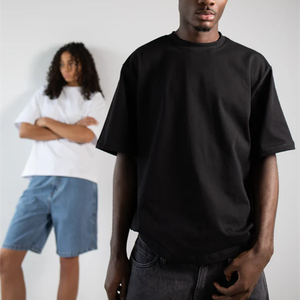 T-shirt en coton surdimensionné pour homme, manches courtes, col rond, imprimé lettres sur le devant, coupe ample et respirante - Product Image 6