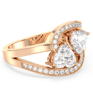 REYES Original Design 1.72 Carat Heart Shape Moissanite <b>Rings</b> in <b>925</b> Sterling <b>Silver</b> Engagement Wedding Fine Jewelry For Women - Product Image 3