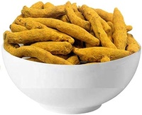 Épices jaunes simples de doigt de curcuma indien pur de haute qualité pour le thé Masala et les produits de santé séchés de source d'agriculture