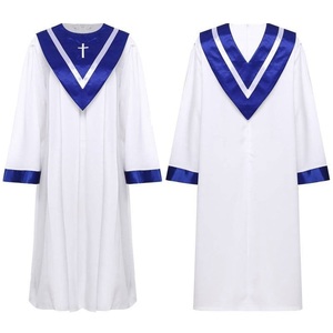 Robe de Pasteur pour Femmes et Hommes, Robe de Chorale d'Église, Costume de Cosplay Catholique pour Halloween, Robe de Prêtre Chrétien à Manches Longues - Product Image 4