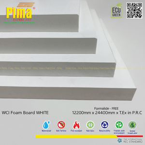 Lámina de Espuma de PVC WPC Blanca Producida en Fábrica, 15 mm de Espesor, 0.6 G/cm3 de Densidad, Paneles Moldeados para Uso en Cocina, Láminas de Plástico - Product Image 1