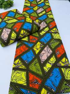 Tela Africana Ghana Ankara 100% Algodón con Diseño Vibrante para Confección de Ropa, Artesanía y Tela para Pañuelos Congo - Product Image 5