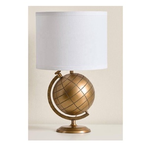 Lampe de table vintage Globe en métal sans abat-jour lampe de bureau chevet salon comptoir lampe de bureau étude bureau garde-manger lampe de table - Product Image 1