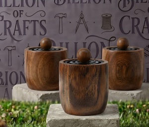 Handcrafted Resin Wood Incense Burner Incense Holder Aromatic Incense <b>Bowl</b> for Home Eid Ramadan Gifts - Product Image 3