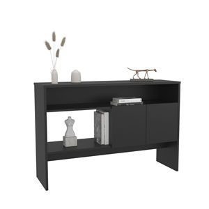 <b>Black</b> 31.8\" H <b>Console</b> Table with 2 Doors and 3 Shelves - Product Image 5