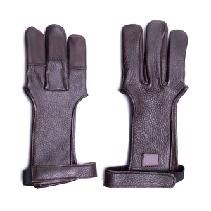 Gants de tir à l'arc de qualité supérieure, gants en cuir réglables pour la chasse, la pratique du tir sur cible et les activités sportives de plein air - Product Image 4