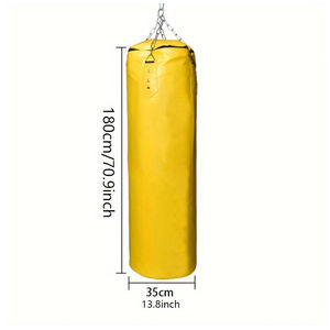 Sac de frappe de boxe personnalisé 2026 en PVC et cuir robustes avec logo sur mesure, respirant, écologique, léger, remplissage de sable - Product Image 1