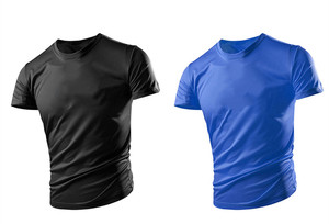 เสื้อยืดคอกลมแขนสั้นทรงปกติสำหรับผู้ชาย ผ้าฝ้าย 100% 300GSM สวมใส่สบาย ระบายอากาศได้ดี แห้งเร็ว พร้อมโลโก้ด้านหน้า - Product Image 2