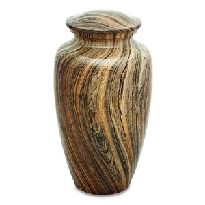 Urnas funerarias de aluminio clásicas de alta calidad para adultos, con acabado en color gris, para cenizas humanas. - Product Image 6