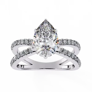Luxury Lab Grown Diamond Halo <b>Ring</b> in Solid <b>Gold</b> Round Cut Engagement Wedding Anniversary Gift for Women and <b>Men</b> and Gift Giving - Product Image 6