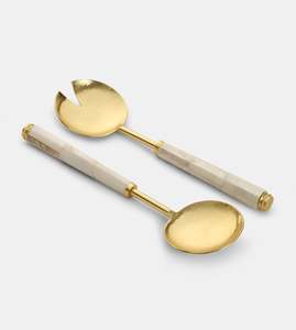 <b>MOP</b> handle Metal Set of 2 Serving Set For Gifting Events Wedding Use With Logo Customization - Product Image 4