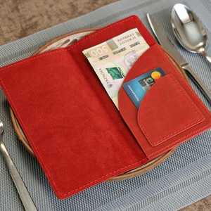 Porta-Contas de Cuero Genuino para Restaurantes, Elegante Presentador de Facturas para Camareros, Libreta de Contas LBH-0086 - Product Image 1