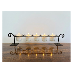 Premium Iron <b>Candle</b> Holder Rustic Iron <b>Candle</b> Stand Decorative <b>Lantern</b> Piece for Bedroom Dining Hall and Home Decoration - Product Image 3