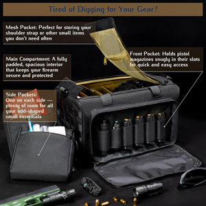 Adjustable Strap Range Outdoor Use Unisex Carry Case with Accessory Pocket Genuine Padding <b>Slip</b> Bag High Quality - Product Image 4