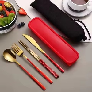 Juego de Cubiertos de Acero Inoxidable de Alta Gama, Cuchara, Tenedor y Cuchillo, para Restaurantes de Lujo y Hoteles - Product Image 1