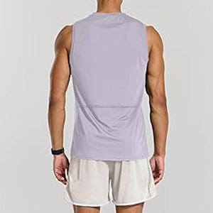 Casual Gym Running Comfortable <b>Men</b> Tank <b>Top</b> <b>Men</b> 100% Cotton Solid Vest Male Breathable Sleeveless <b>Tops</b> Slim - Product Image 2