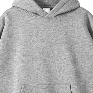 Sweat-shirt à capuche surdimensionné personnalisé avec poche avant en molleton éponge - Product Image 5