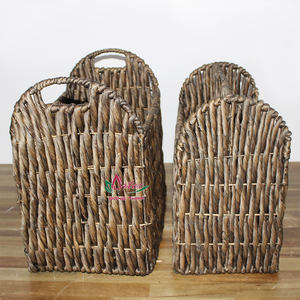 Porte-revues en jacinthe d'eau tressée de haute qualité, fait main, pour rangement et présentation à la maison ou au bureau, marque Artex Dong Thap, origine Vietnam - Product Image 3