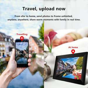 Modern Digital Picture <b>Frame</b> Plastic material <b>black</b> color 10-Inch Digital <b>Photo</b> <b>Frame</b> with WiFi Electronic <b>Photo</b> Album - Product Image 3