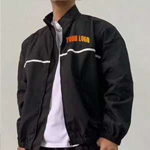 Conjunto de Traje Cortavientos Casual de Verano al por Mayor, de Poliéster/Algodón, Manga Larga, Estilo Urbano, Colores Personalizados Estampados - Product Image 3