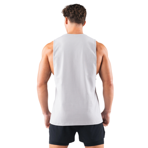 Débardeur sans manches gris chromé pour homme, léger, pour la gym, l'entraînement musculaire, le fitness, OEM en gros - Product Image 3