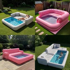 <span class=keywords><strong>Precio</strong></span> <span class=keywords><strong>de</strong></span> fábrica Piscina <span class=keywords><strong>de</strong></span> atracciones <span class=keywords><strong>de</strong></span> <span class=keywords><strong>agua</strong></span> para relajación Fiesta en el patio trasero Piscina inflable al aire libre personalizada con sofá Salón - Product Image 2