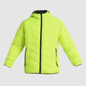 Vestes matelassées brillantes en duvet de canard à capuche pour hommes, personnalisables avec logo, en gros - Product Image 1