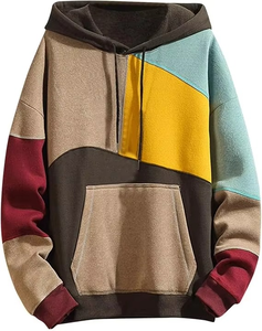 Sweat-shirt à capuche pour homme, tendance, avec logo personnalisé brodé, grande taille, pour tenues décontractées confortables en hiver - Product Image 1