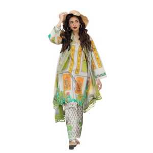 Robes traditionnelles pakistanaises de qualité supérieure, en tissu lourd, pour l'hiver et l'été, avec broderies et pierres, par AM MPEX - Product Image 1