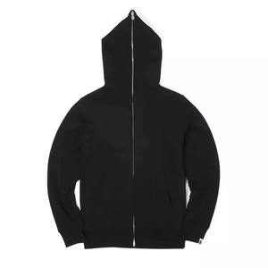 Sweat à capuche zippé intégral personnalisé en coton épais pour homme, style streetwear, en molleton vierge, vente en gros - Product Image 6