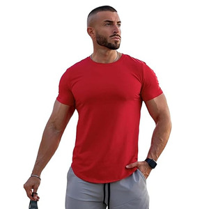 Vêtements de sport personnalisés, vêtements de sport ajustés, vêtements de fitness pour hommes, t-shirts de sport à manches courtes, vêtements de sport décontractés - Product Image 1