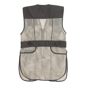 Unisex Breathable Hunting Vest Yellow Navy Mesh Zipper Closure Summer Outdoor Wear Adult Size - Product Image 5