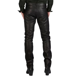 Pantalones de Cuero para Hombre de Alta Calidad, Personalizados, con 5 Bolsillos, Ligeros, Negros, Cómodos, Nuevo Diseño, Precio Razonable - Product Image 2