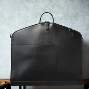 Sac de transport pour costumes en cuir véritable fait main, robuste, pour voyage décontracté et simple – Vente en gros - Product Image 3