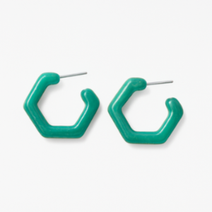 Boucles d'oreilles créoles en résine marron au design unique, bijou de luxe en acrylique lucite pour femme, accessoire de mode pour soirée - Product Image 5