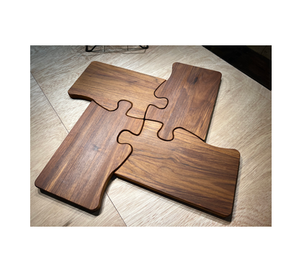 Posavasos Elegantes de Madera de Acacia con Diseño de Rompecabezas, Resistentes al Calor, Ecológicos, Personalizables y Duraderos para Vajilla - Product Image 1