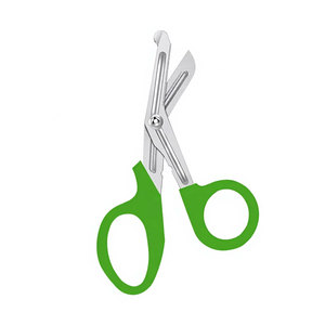 Tijeras de Trauma para Enfermeras, Primeros Auxilios, 5.5 Pulgadas, Verde Claro, Acero Inoxidable Alemán, Manuales, Médicas, para Vendajes, Emergencias, EMT, CE - Product Image 4
