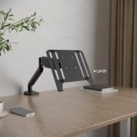 Support universel pour ordinateur portable AUKI, fixation VESA, support pour ordinateur portable de 17 pouces, pour bras de moniteur, bureau, ordinateur