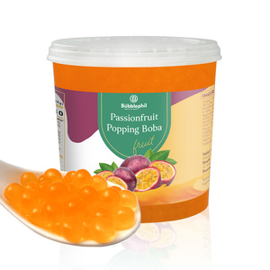สับปะรด popping ลูก Boba ในกล่องที่น่าสนใจบรรจุภัณฑ์