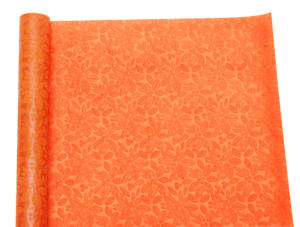 Non Woven Wrapping of Cowberry Rolls 3D <b>Leaves</b> Emboss Printed 11 Colors 75cm(W) x 10m(L) - Product Image 4