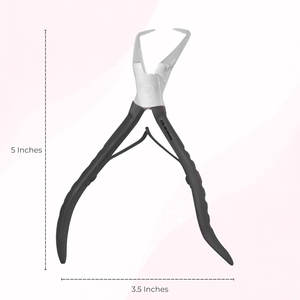 คีมถอดลูกปัดต่อขนสีดำเครื่องมือกำจัดลูกปัดแบบไมโครลิงก์สแตนเลสสำหรับการต่อขนได้อย่างง่ายดาย - Product Image 4