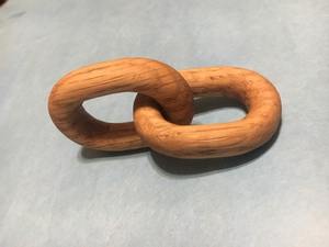 Chaîne en bois artisanale à 5 maillons, style rustique, produit fait main, finition soignée, chaîne en bois d'acacia, fournisseur en gros - Product Image 5