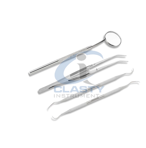 Juego de Instrumentos Quirúrgicos Dentales de Acero Inoxidable, Herramientas Manuales con Empuñadura Moleteada, Instrumentos Quirúrgicos con Certificación CE Clase I - Product Image 3