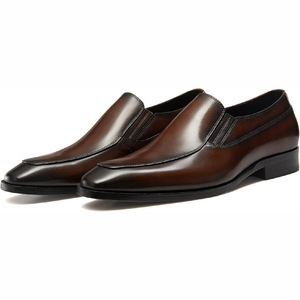 Botines de cuero genuino hechos a mano al por mayor con punta, para otoño, color personalizado, formales, de negocios, Oxford, con aumento de altura, suaves - Product Image 1